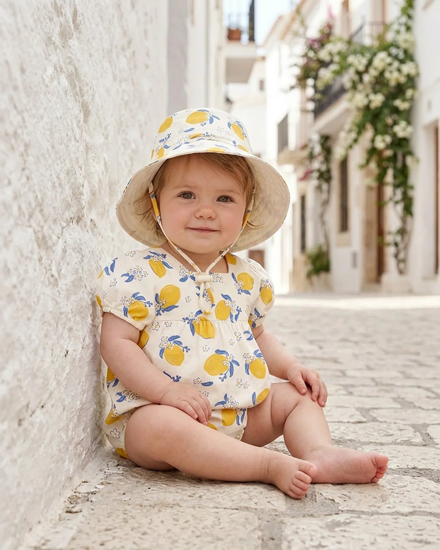 Baby Romper Arcadia Lemonade Cream