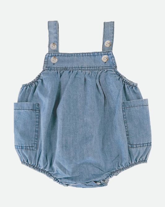 Baby Romper Bubble Denim