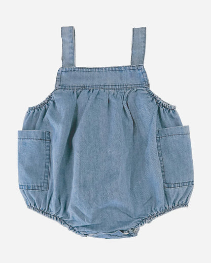 Baby Romper Bubble Denim