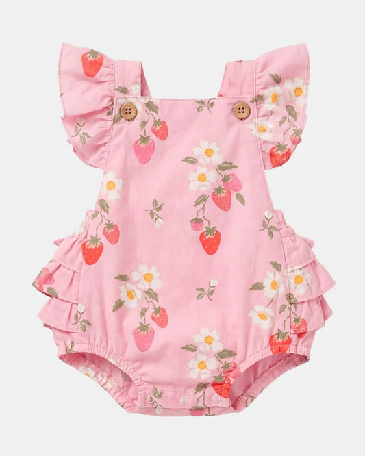 Baby Romper Strawberry Fields Blossom