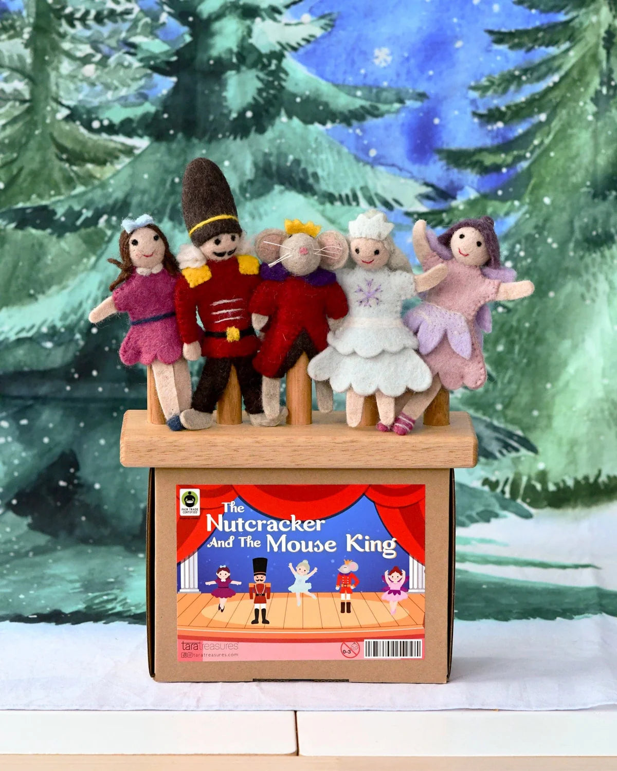 Nutcracker & The Mouse King Finger Puppet Set