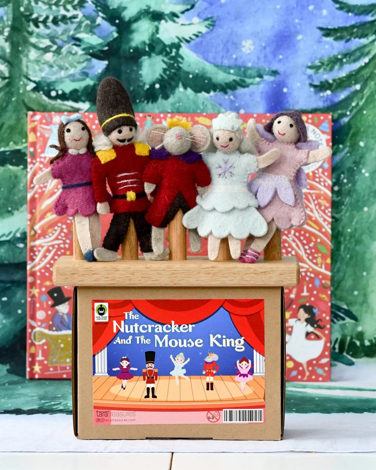 Nutcracker & The Mouse King Finger Puppet Set