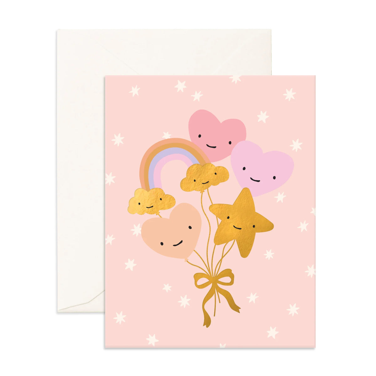 Blush Balloon Bouquet Greeting Card