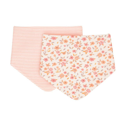 Cotton Bandana Bibs 2pk - Floral Bouquet
