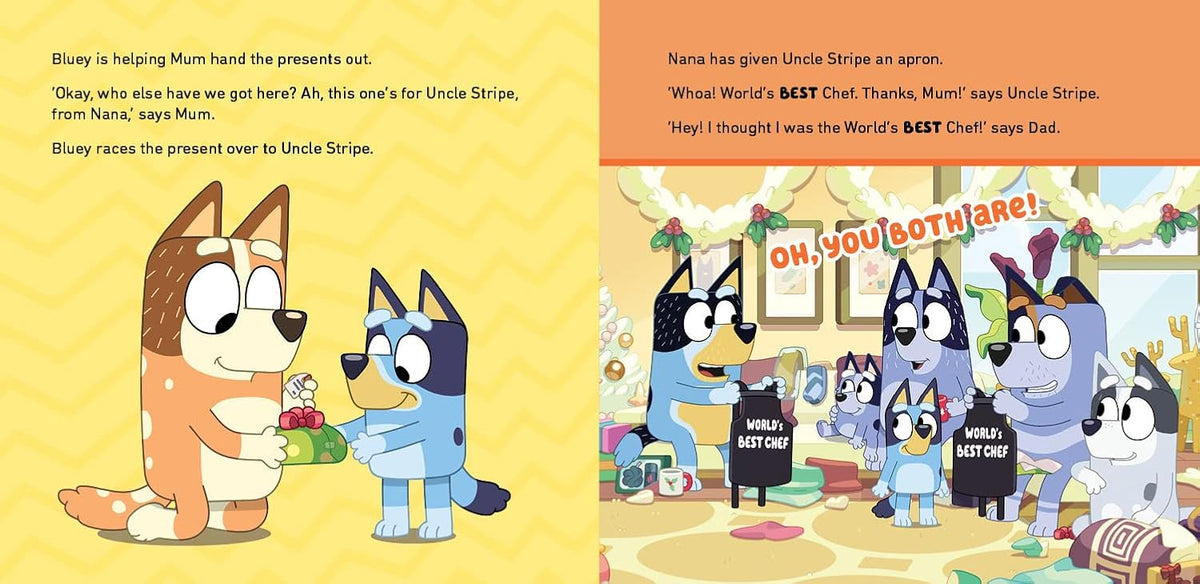 Bluey Christmas Swim Hardcover Book