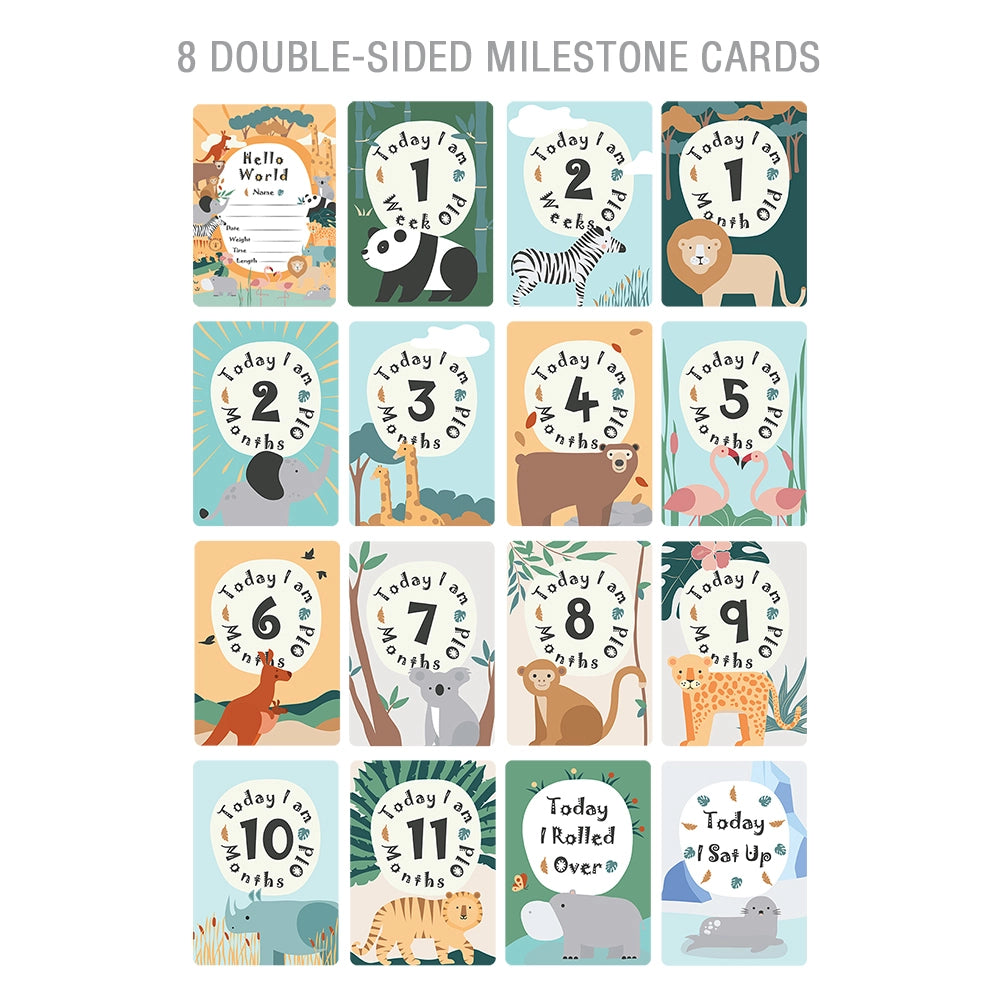 Playmat with Milestone Cards - Day at The Zoo