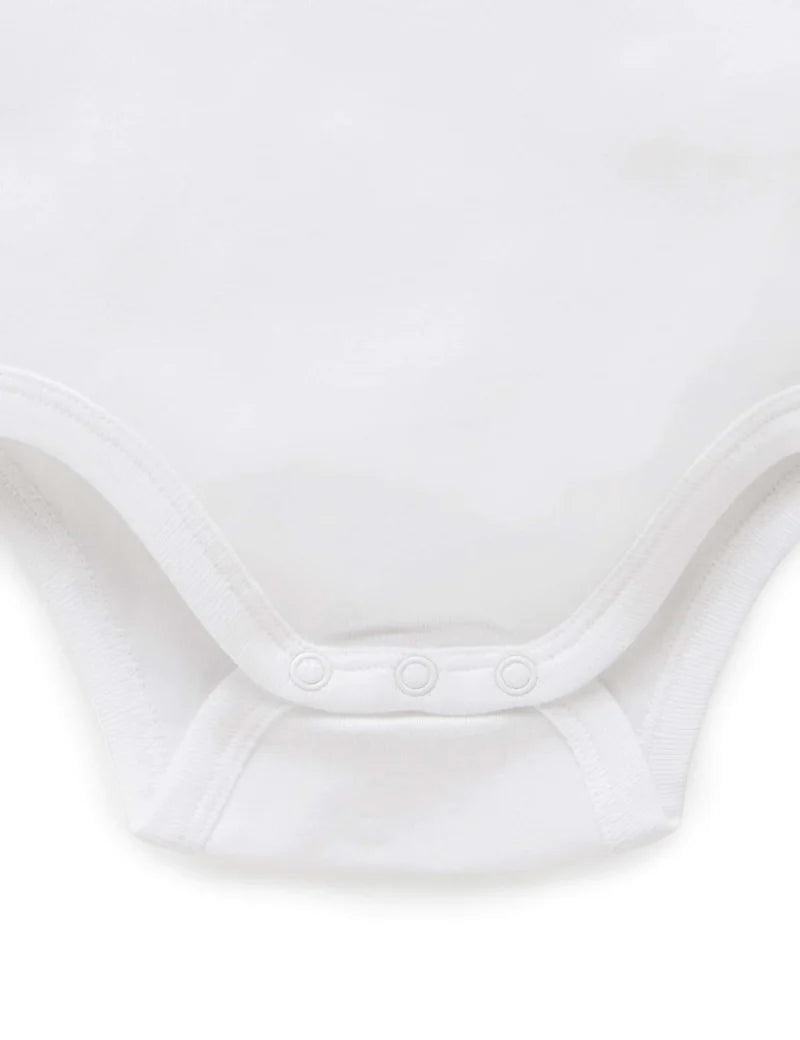 Rib Singlet Bodysuit 2pk - White