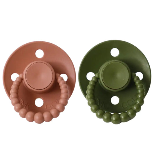 CMC Gold Dummies 2pk - Olive & Terracotta