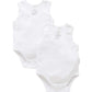 Rib Singlet Bodysuit 2pk - White
