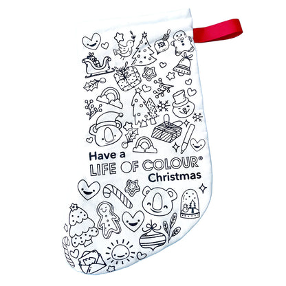 Colour-in Christmas Stocking