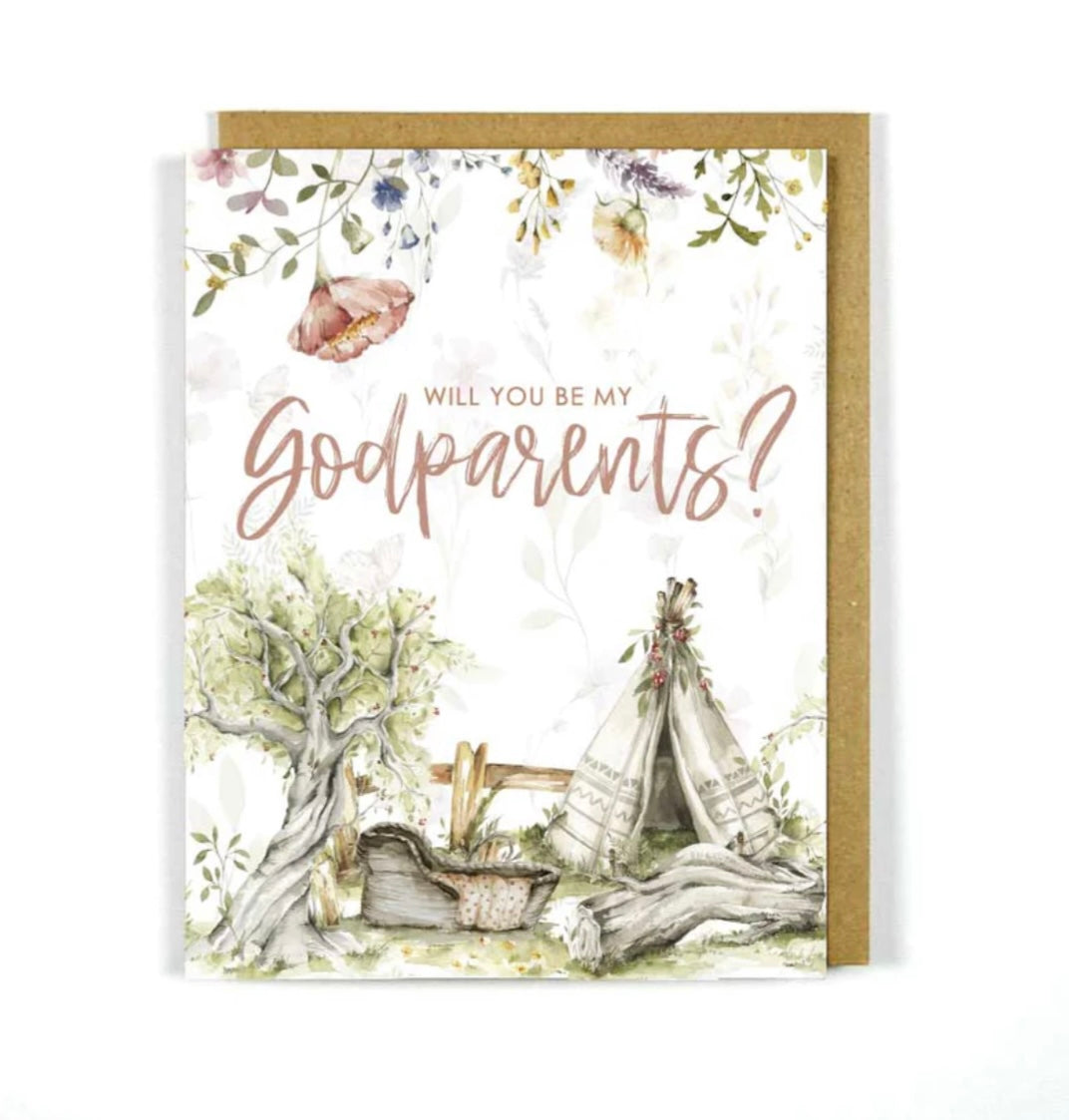 Greek Card - Will you be my Godparents?