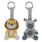 Stroller Toy 2pk - Zebra & Lion