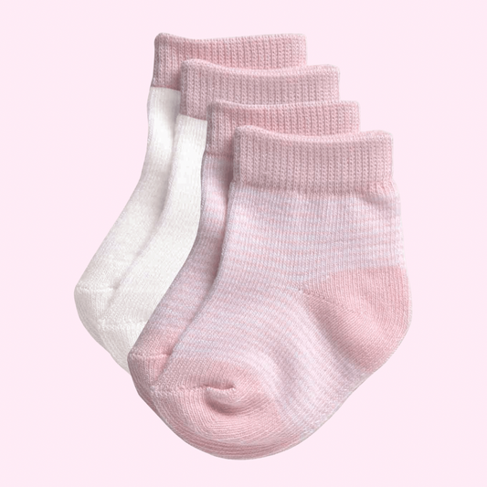 Small Baby/Prem Socks 2pk - Pink