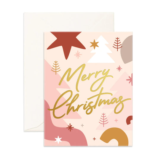 Merry Christmas Abstract Card