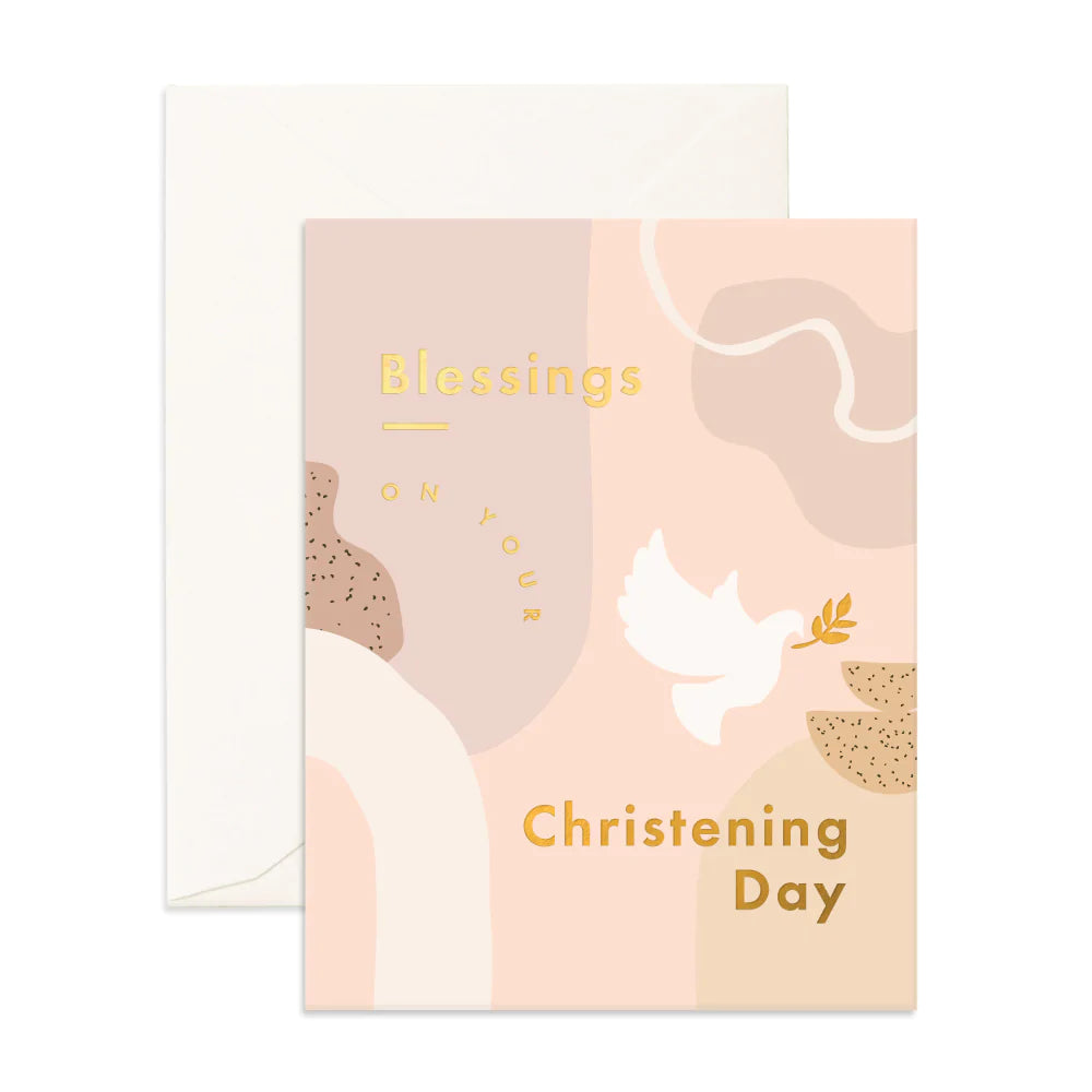 Christening Blessings Card