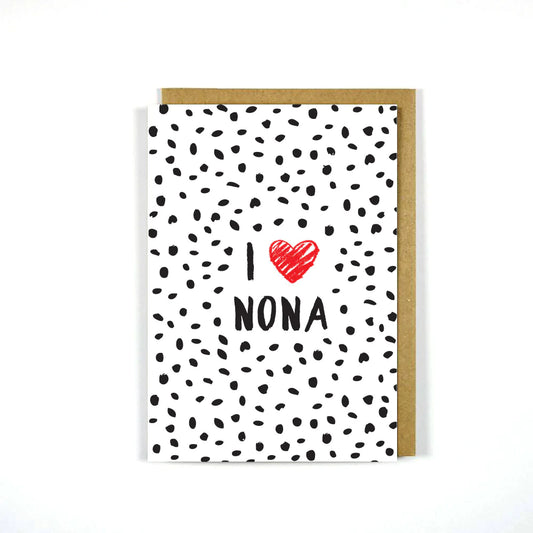 Greek Card - I Heart Nona