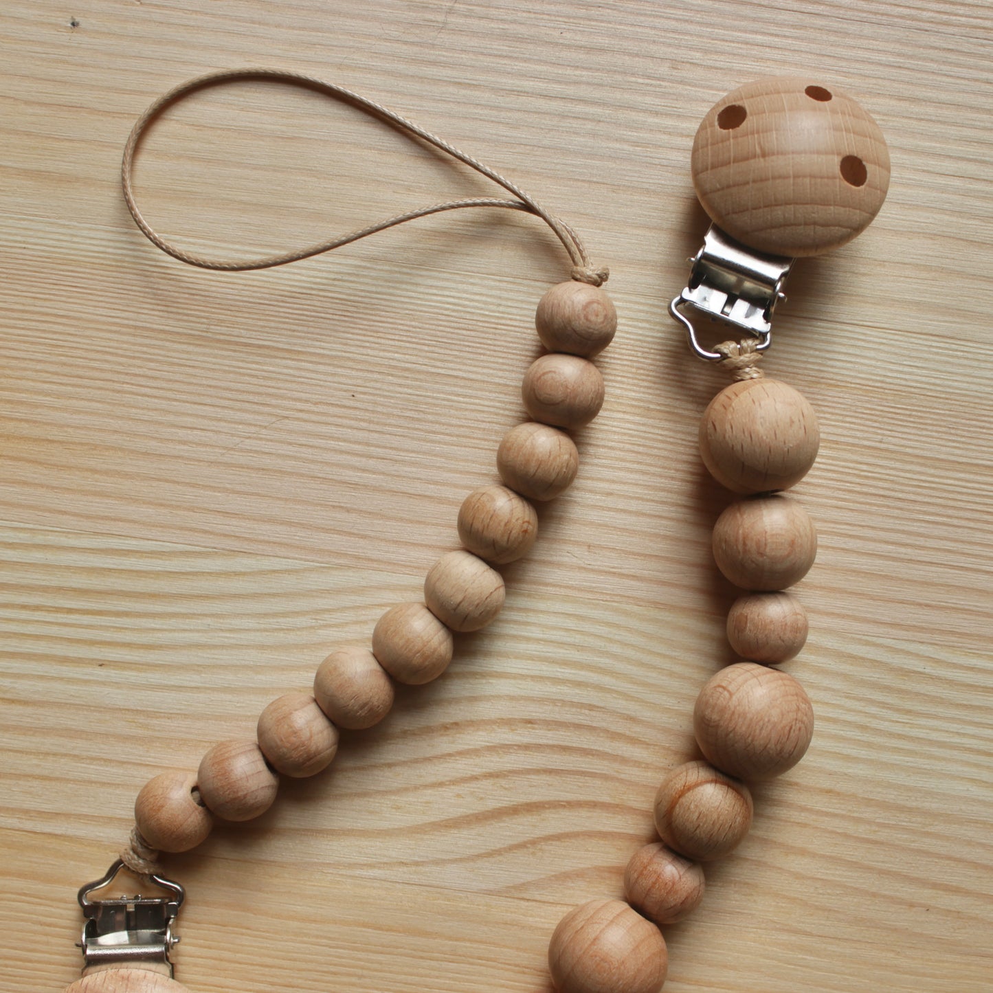 Wooden Pacifier Clip