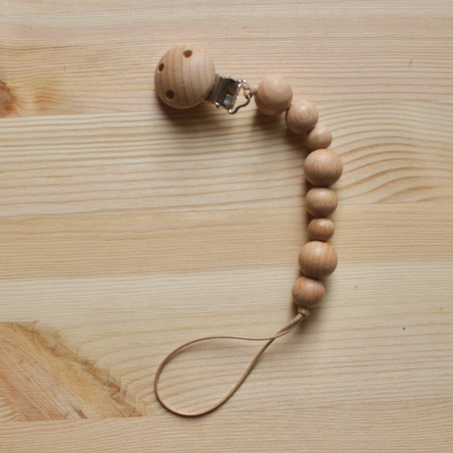 Wooden Pacifier Clip