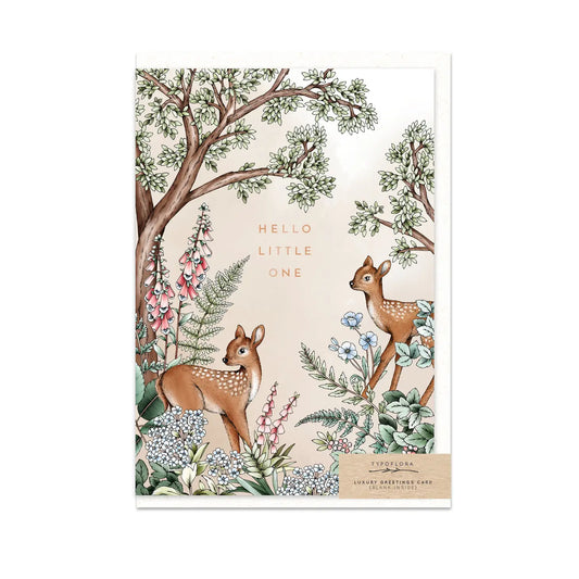 Hello Little One Card - Deer