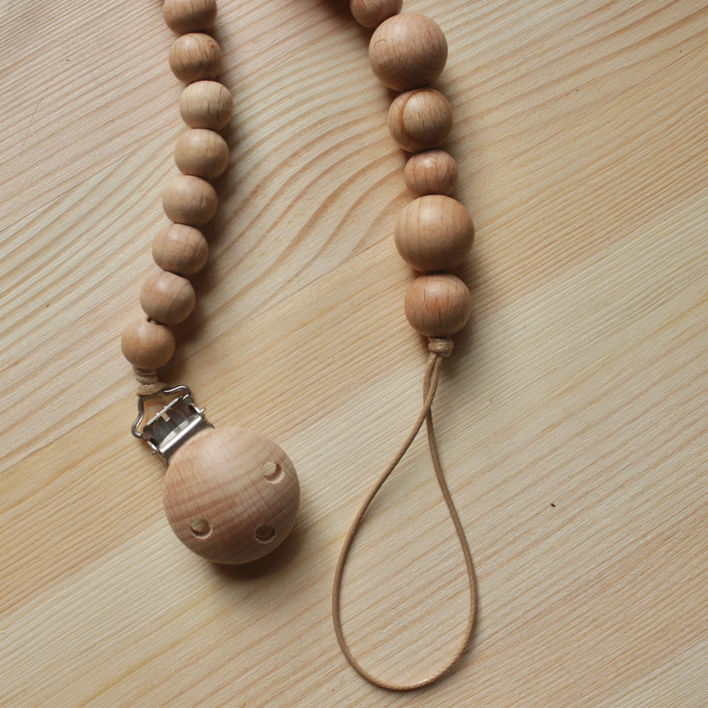 Wooden Pacifier Clip