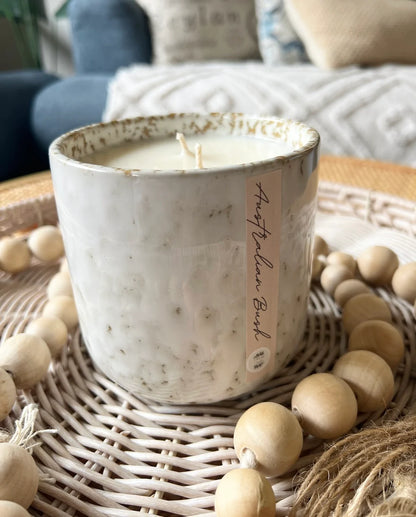 Ceramic Candle Jar - Australian Bush