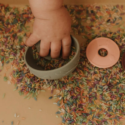 Rainbow Sensory Rice